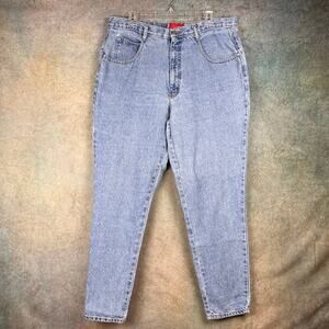 Vintage 90s Denim Jeans Medium Wash Venezia Womans Sz 18 USA Made Mom Jeans